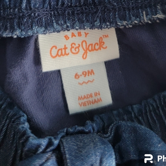 Baby Cat & Jack Dark Wash Denim Jean Skort 6-9 Months - Picture 3 of 5